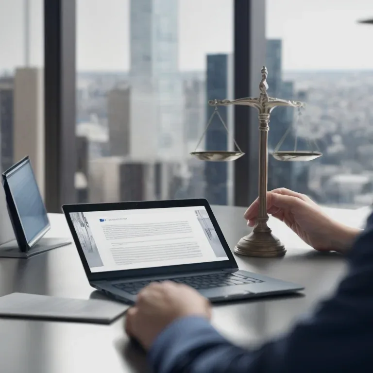 Cloud legal services illustration